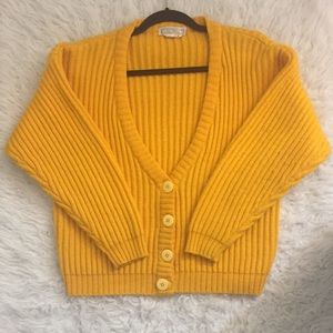 Vintage Yellow Cardigan